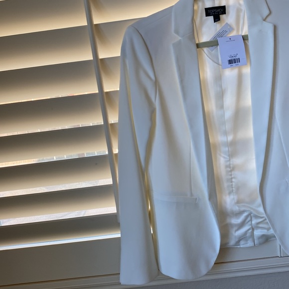 White Blazer- Top Shop 4 NWT - Picture 4 of 5